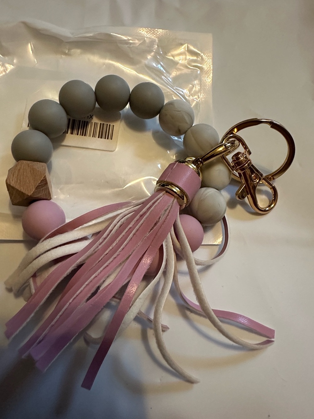 💜✨ Lavender Wristlet Key Ring Holder ✨💜